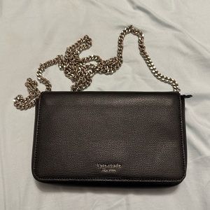 Kate spade Sylvia chain wallet crossbody black